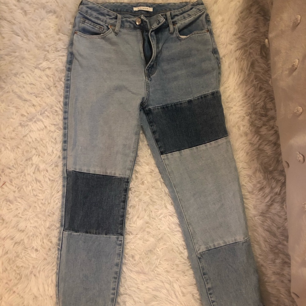 Pacsun Patchwork Mom Jeans